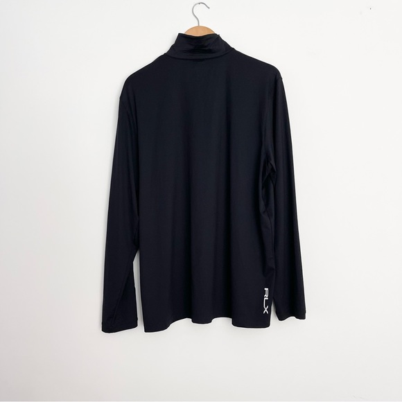 RLX Ralph Lauren Men’s 1/4 Zip Pullover Black Gray size L - Picture 4 of 5
